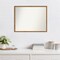 Amanti Art Non-Beveled Wood Wall Mirror, Carlisle Blonde Narrow Frame